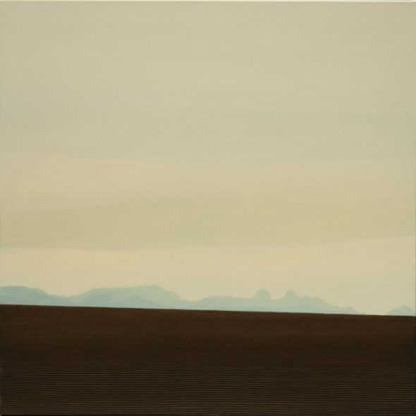 Octobre, hommage à Gustave Roud, huile sur toile, 100 x 100 cm