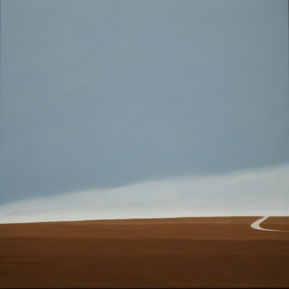 Mars, hommage à Gustave Roud, huile sur toile, 100 x 100 cm